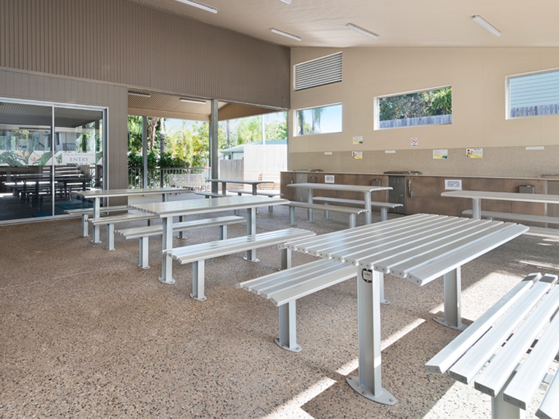 Barbecue Facilities at Ashmore Palms' Activity Centre