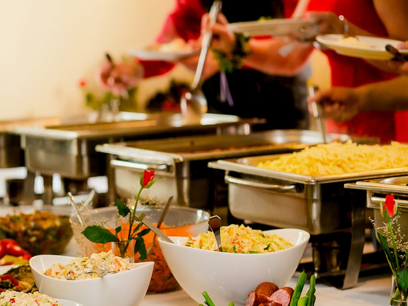 Group Meal Catering in the Activity Centre at Ashmore Palms