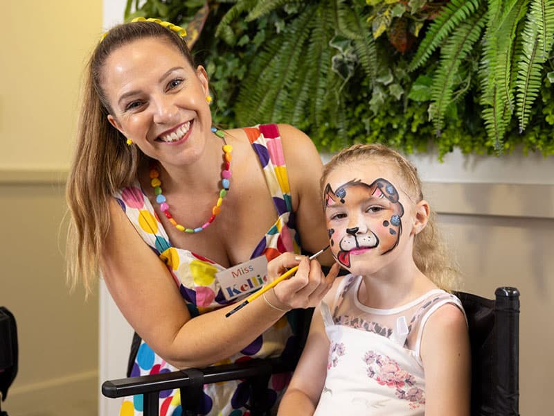 Kids' Face Painting Activity at Ashmore Palms